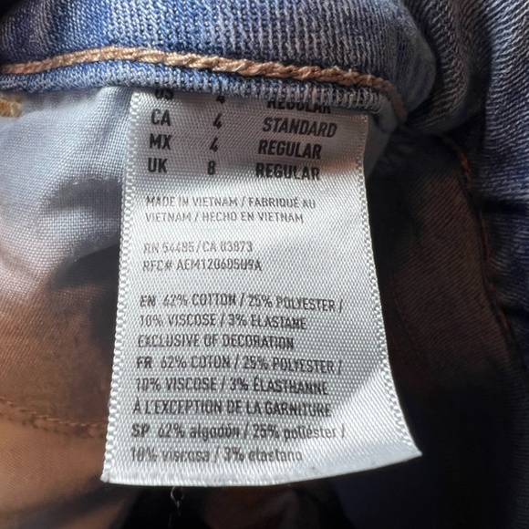 American Eagle Women's Super Super Stretch Jegging Jeans Light Blue Denim Size 4 - Picture 12 of 12